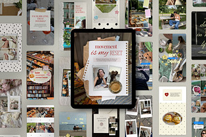 Neutral Scrapbook Creator Bundle, a Social Media Template by Pani Temp.