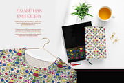 Elizabethan Embroidery, a Pattern Graphic by Elen-Lane (Thumbnail 2 of 8)