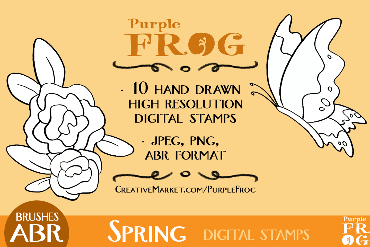 SPRING - Digital Stamps / Brushes preview 4