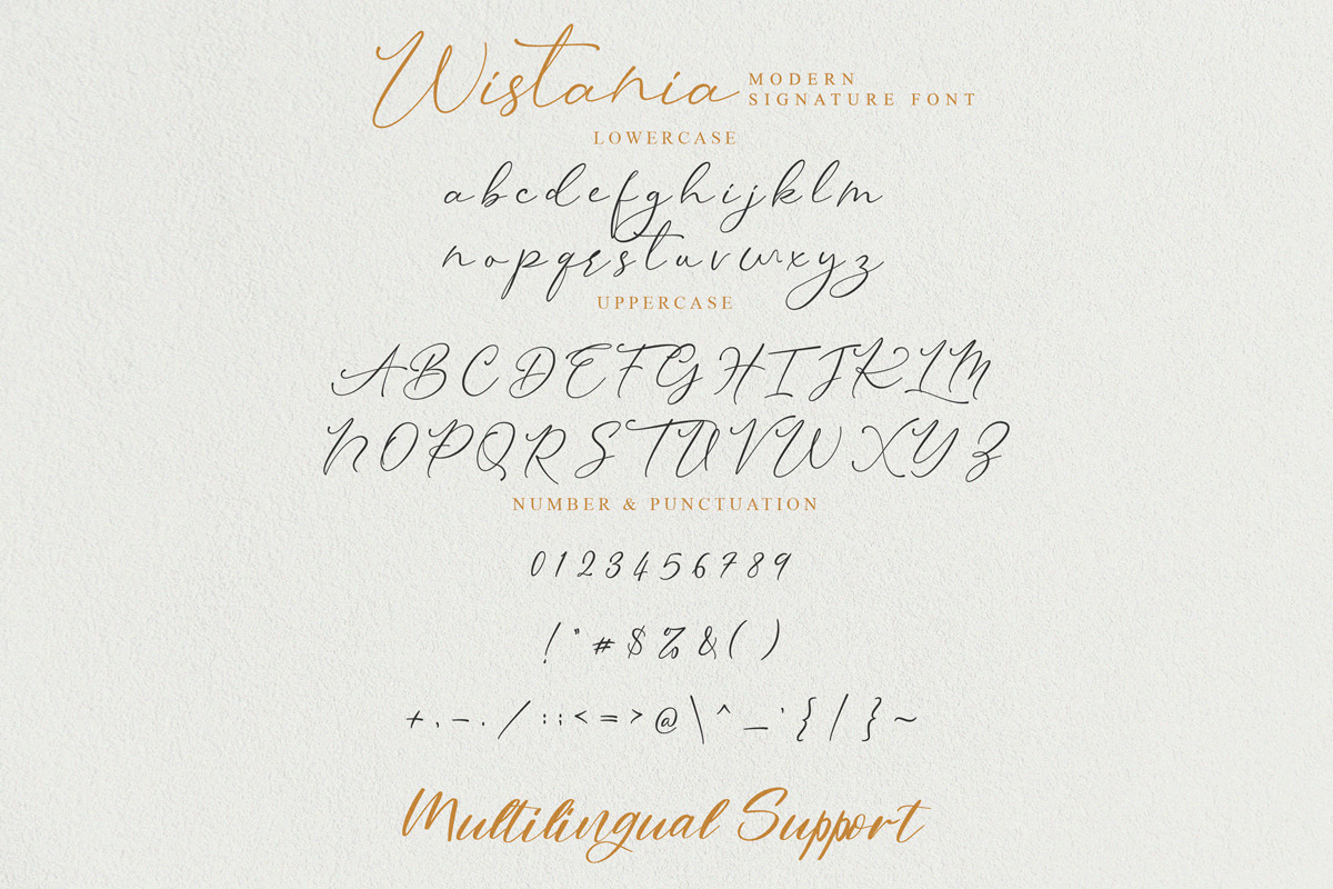 Wistania - Modern Calligraphy, a Script Font by Koplexs Studio (Photo 9 of 12)