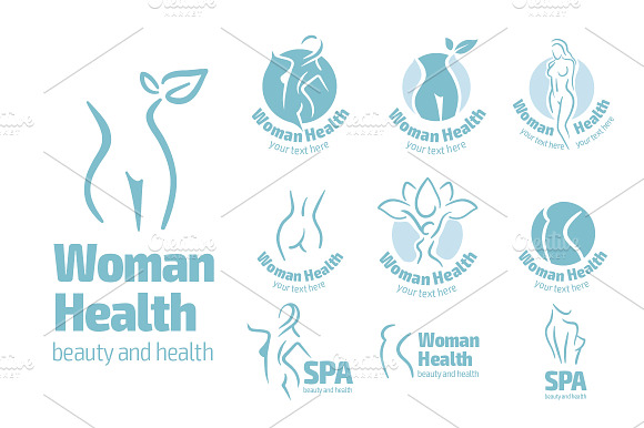 Woman Logo Set