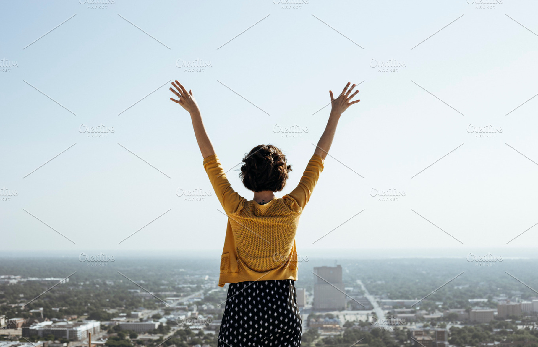 Praise Hands Featuring Girl Woman And Praise