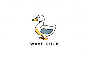 Wave Duck Logo, a Branding & Logo Template by Logocreative
