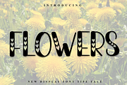 Flowers, a Script Font by FreshTypeINK (Thumbnail 1 of 8)