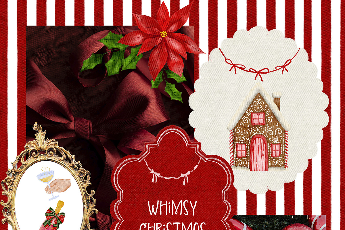 Whimsy Christmas. Watercolor art., an Object Graphic by ma_i_vi (Photo 2 of 10)