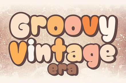 Groovy Vintage Era - Handwritten, a Handwritten Font by Charmingbear59.design