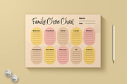 Printable Family Chore Chart Planner, a Stationery Template by MightyDesign (Thumbnail 1 of 6)