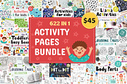 ACTIVITY PAGES BUNDLE: 622 in 1, an Animal Illustration by Gulnara Sabirova (Thumbnail 1 of 13)