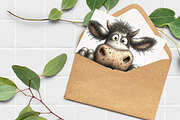 Whimsical Peeking Animal Clipart, an Illustration by Libby Wishes (Thumbnail 7 of 7)