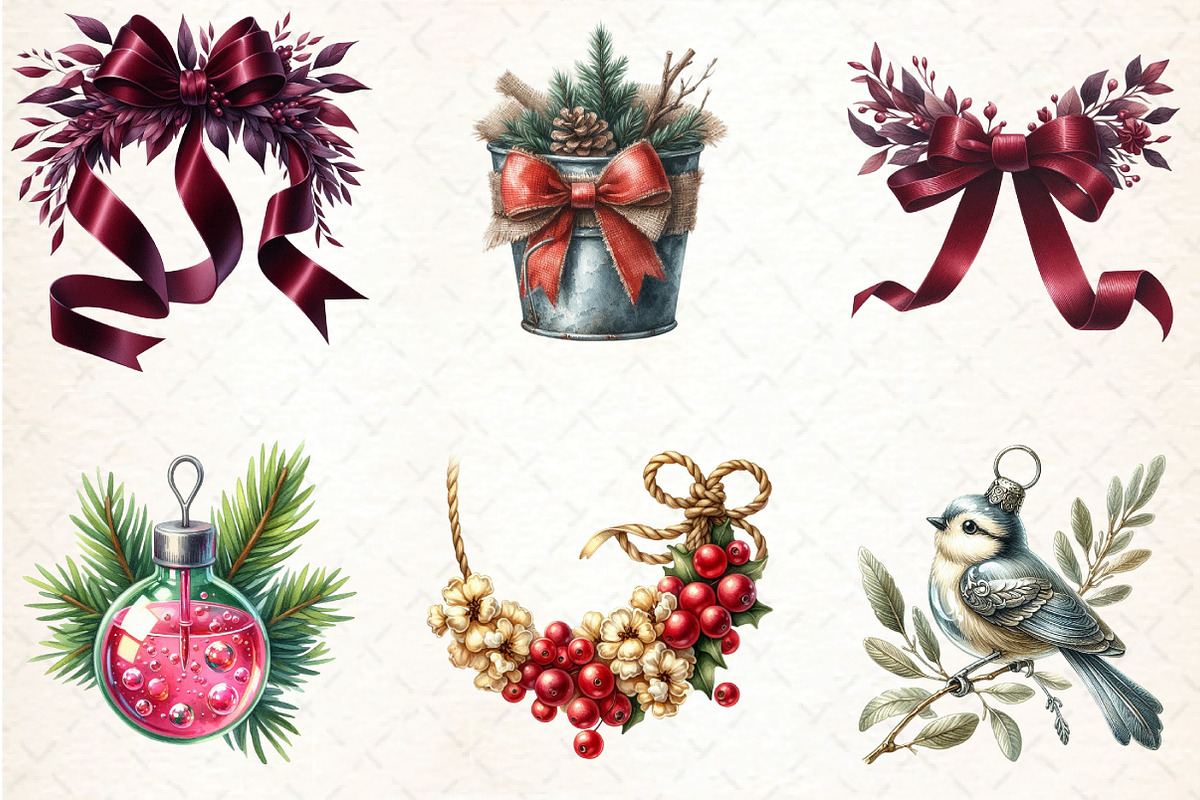 Christmas Tree and Decorations, an Illustration by DreamCafeArt (Photo 2 of 8)