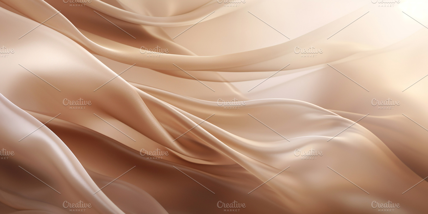 Abstract Pattern of Shiny Satin Fabric, an Abstract Photo by Iconogenic
