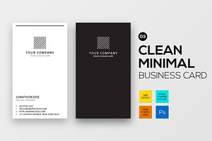 Clean Minimal Vertical Business Card