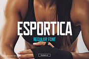 Esportica Regular, a Sans Serif Font by ClaireHayes (Thumbnail 1 of 4)