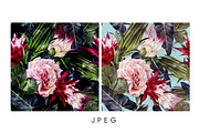 Seamless tropical patterns, a Pattern Graphic by ollalya (Thumbnail 3 of 17)