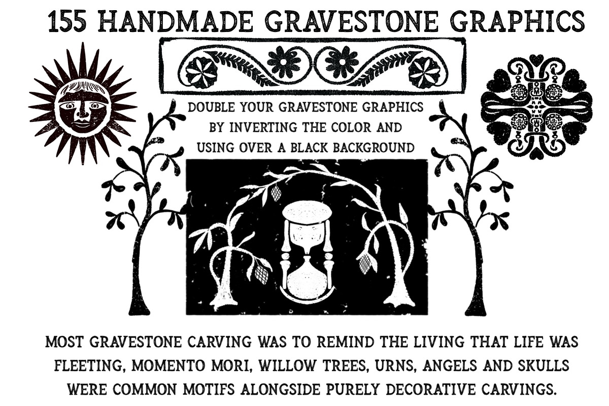 Gravestone Graphics From New England, an Illustration by Little Bunny Sunshine (Photo 2 of 10)