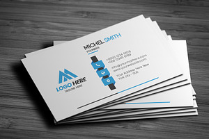 Corporate Business Card, a Business Card Template by Saman Osama