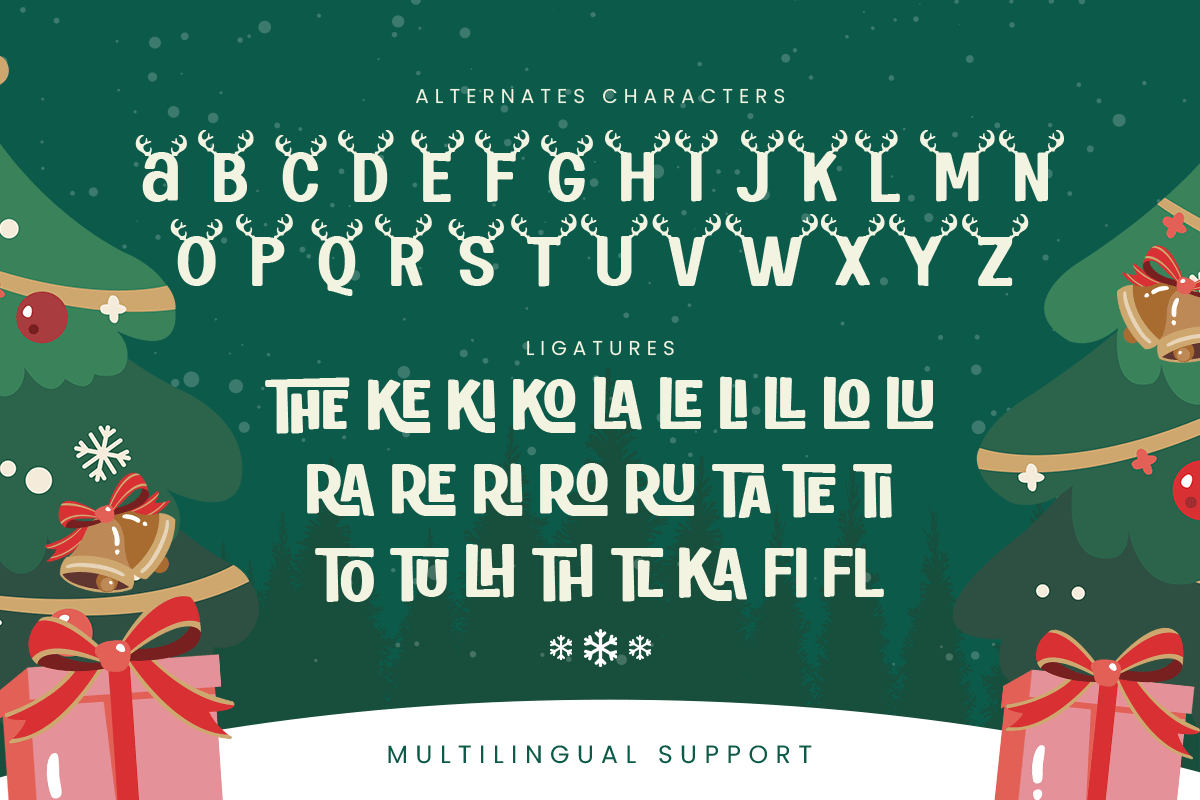 Sparkla – A Fun & Festive Christmas, a Sans Serif Font by roomspace creative lab (Photo 11 of 11)