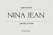 Nina Jean Display Font, a Serif Font by Sylt Type (Thumbnail 2 of 5)