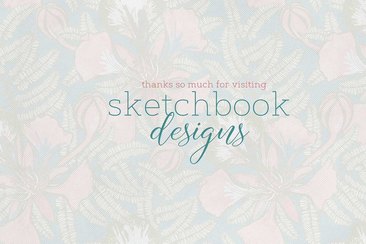 Poinciana Summer Pattern Set, a Pattern Graphic by Sketchbook Designs (Photo 8 of 8)