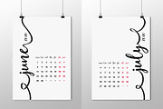 Calendar 2020 Design Vector Set., a Poster Template by Bordo (Thumbnail 4 of 7)