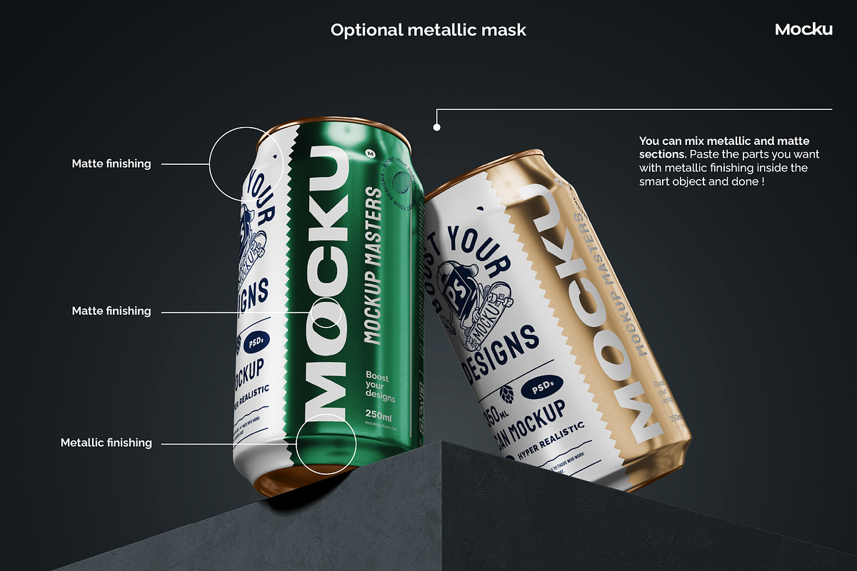 Can Bundle Mockups - 33cl / 12oz, a Product Mockup by Mocku (Photo 4 of 13)