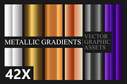 42 Custom Metallic Gradients, a Texture Graphic by UoaHH (Thumbnail 1 of 3)