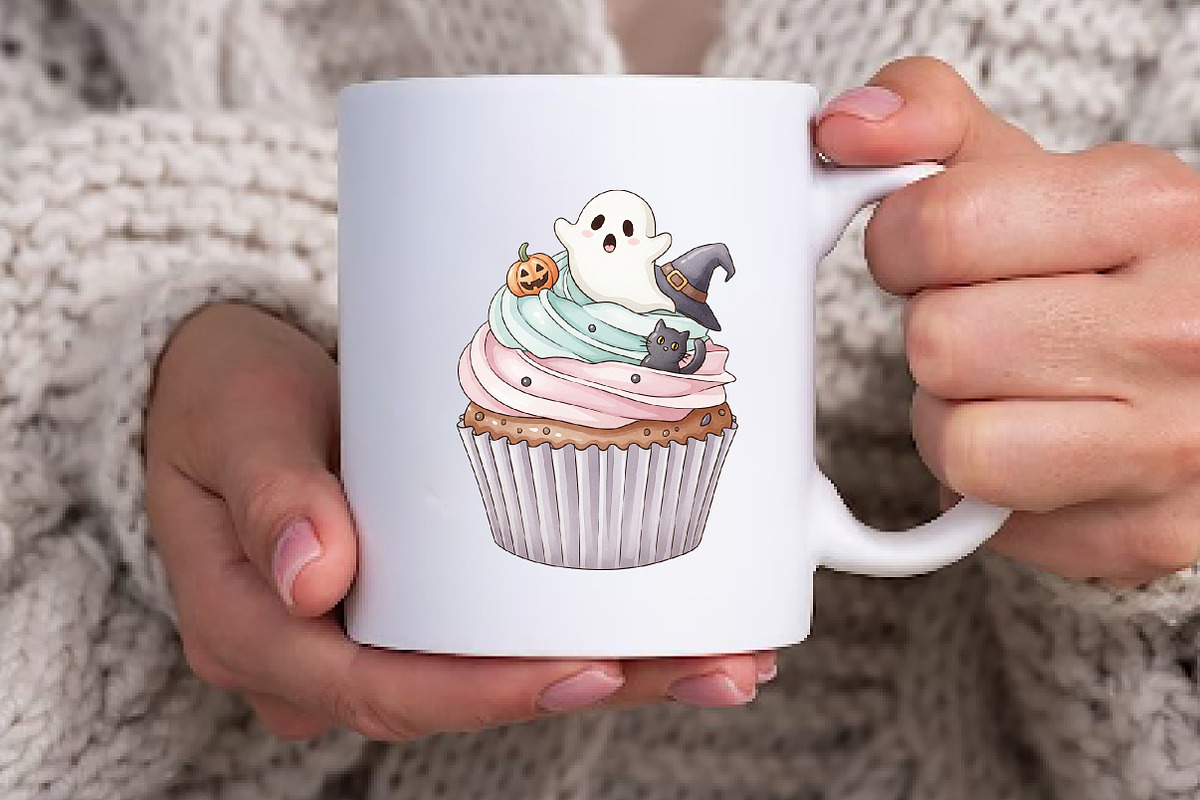 Dreamy Cute Halloween Clipart, an Illustration by Watercolor design (Photo 6 of 6)