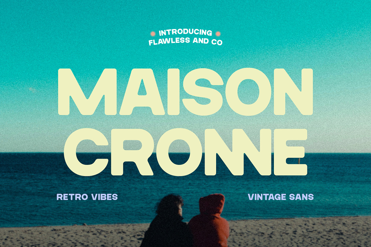 Maison Cronne - Retro Sans Serif, a Sans Serif Font by Flawless And Co (Photo 1 of 10)