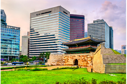 Namdaemun Gate in Seoul, South Korea, an Architecture Photo by Leonid Andronov