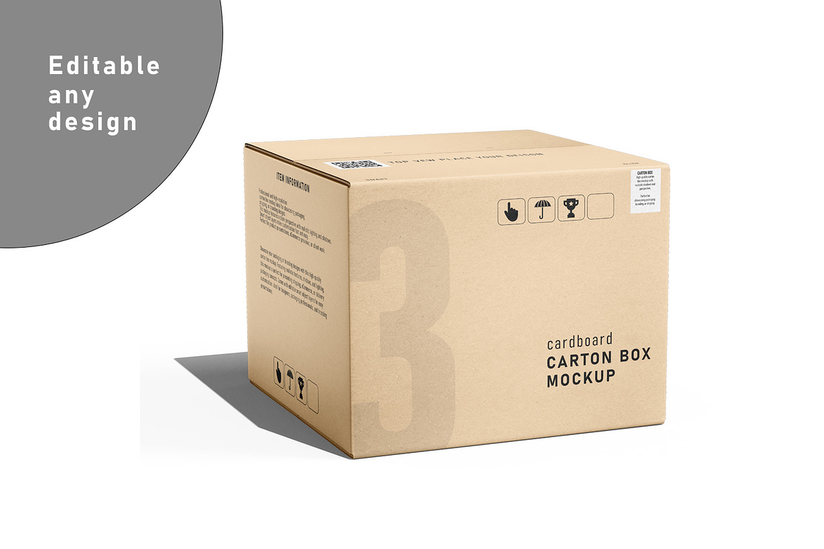 Carton Box Mockup Premium PSD Bundle, a Packaging Mockup by pixelmock (Photo 8 of 18)