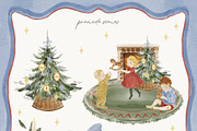 Watercolor Nostalgic Christmas, a Seasonal Illustration by ArtMaslyana (Thumbnail 4 of 12)