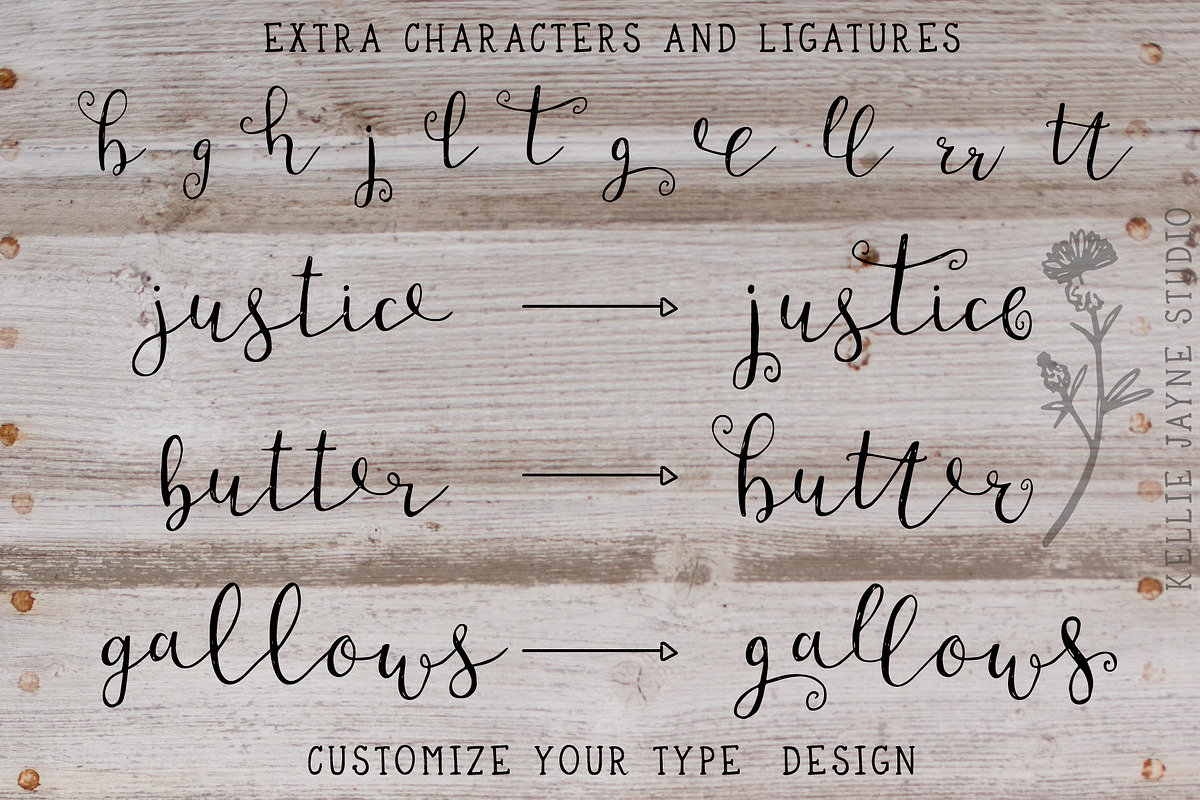 Blueberry Muffin Handwritten Font, a Script Font by Kellie Jayne Studio (Photo 7 of 10)