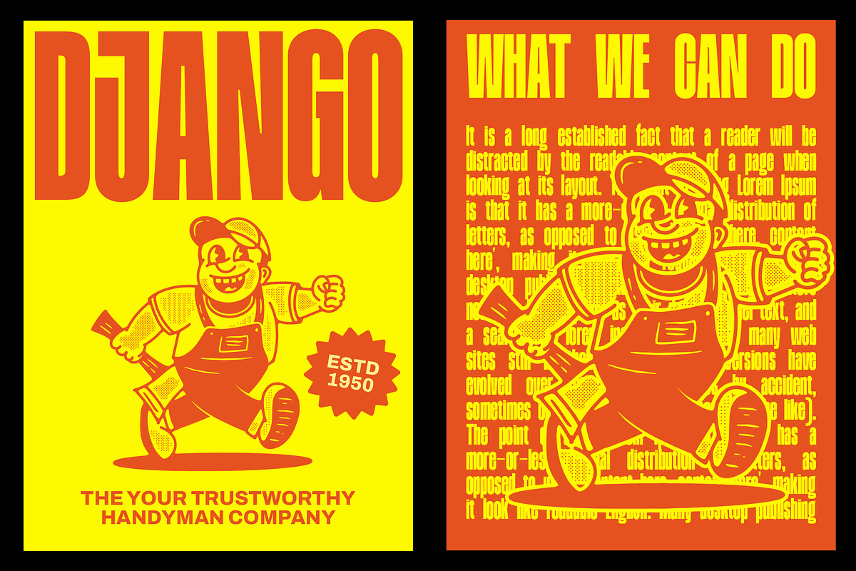 Djingo - Condensed Display Font, a Sans Serif Font by Viswell (Photo 5 of 11)