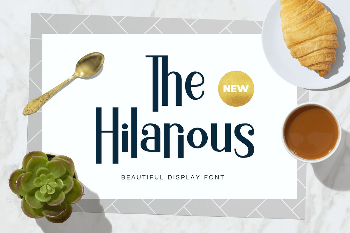 The Hilarious - Display Sans Serif, a Sans Serif Font by Imoodev (Photo 1 of 10)