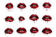 Lip Print Valentine's Day Sublimatio, an Illustration by DreamArtGraphic (Thumbnail 2 of 4)
