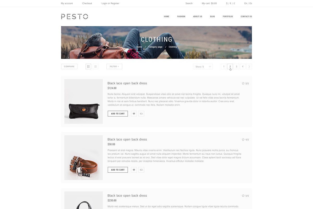 Pesto - eCommerce PSD Template, a Websites & App Template by Promokit (Photo 12 of 37)