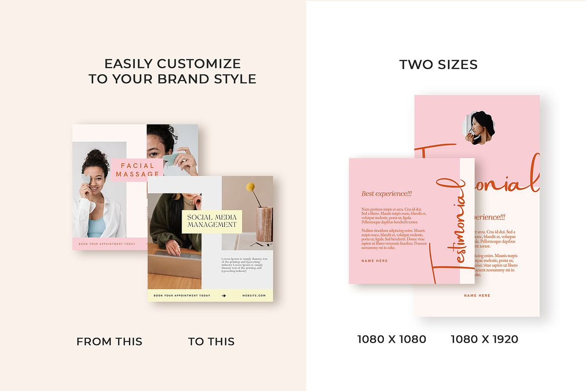 Instagram Beauty Creator, a Social Media Template by Kseniia_Design (Photo 3 of 10)