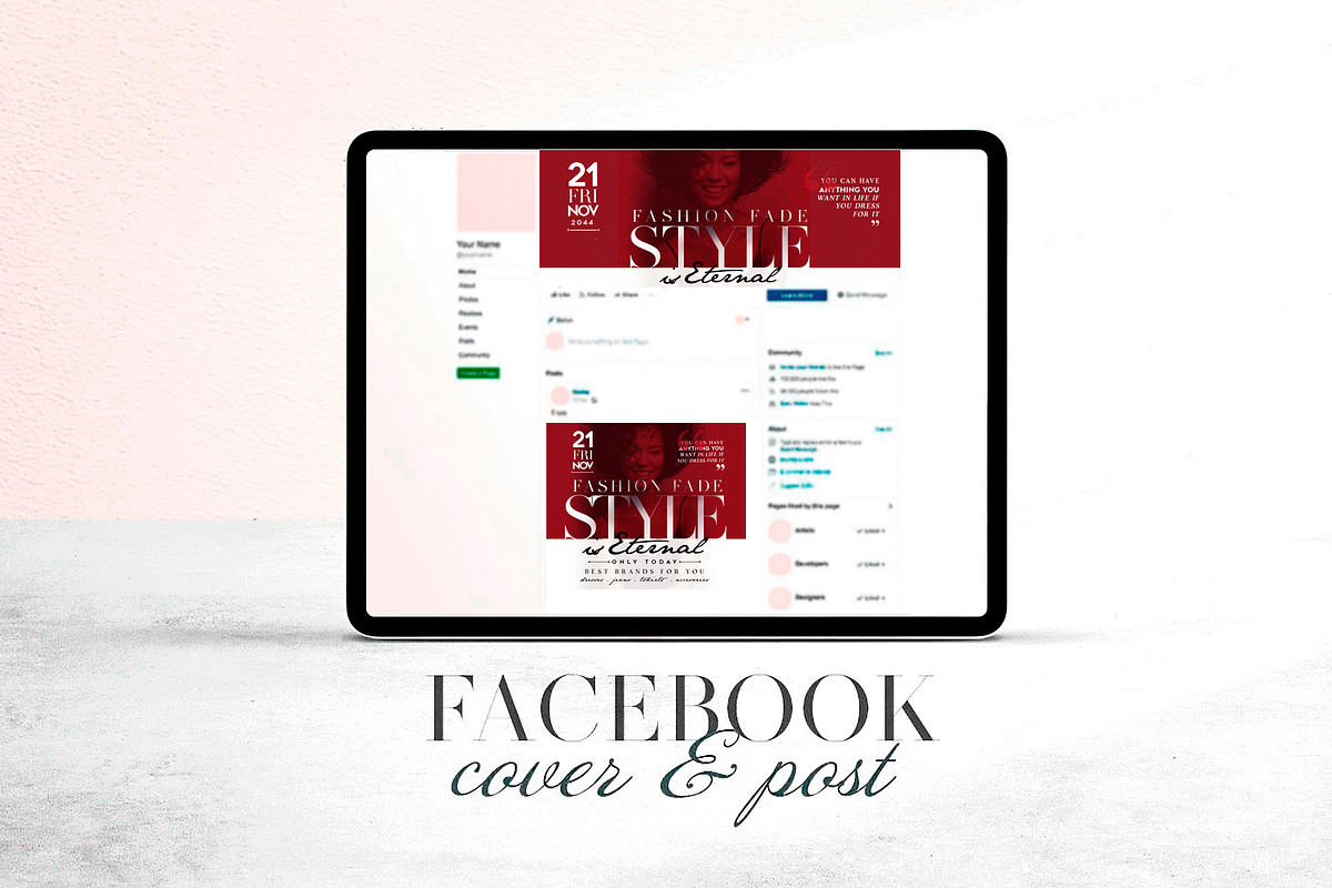 Style Is Eternal - Social Media Pack, a Social Media Template by Touringxx Creative Studio (Photo 4 of 8)