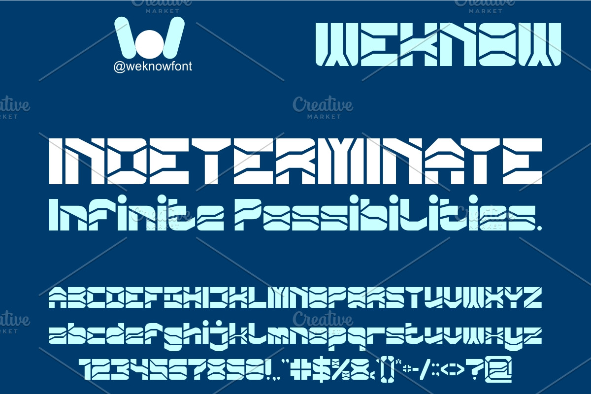 Zero Divide font, a Sans Serif Font by weknow (Photo 2 of 8)