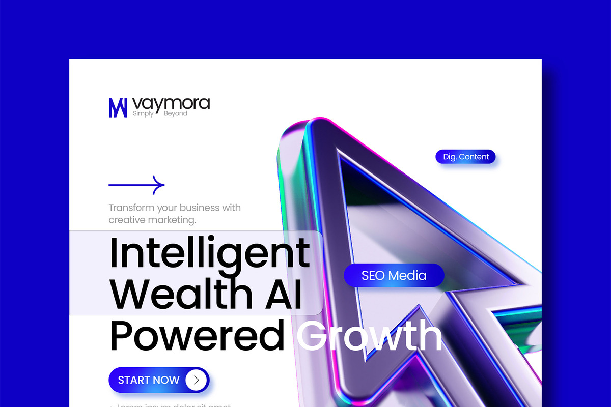 AI Marketing Social Media Post Set, a Social Media Template by MightyDesign (Photo 2 of 8)