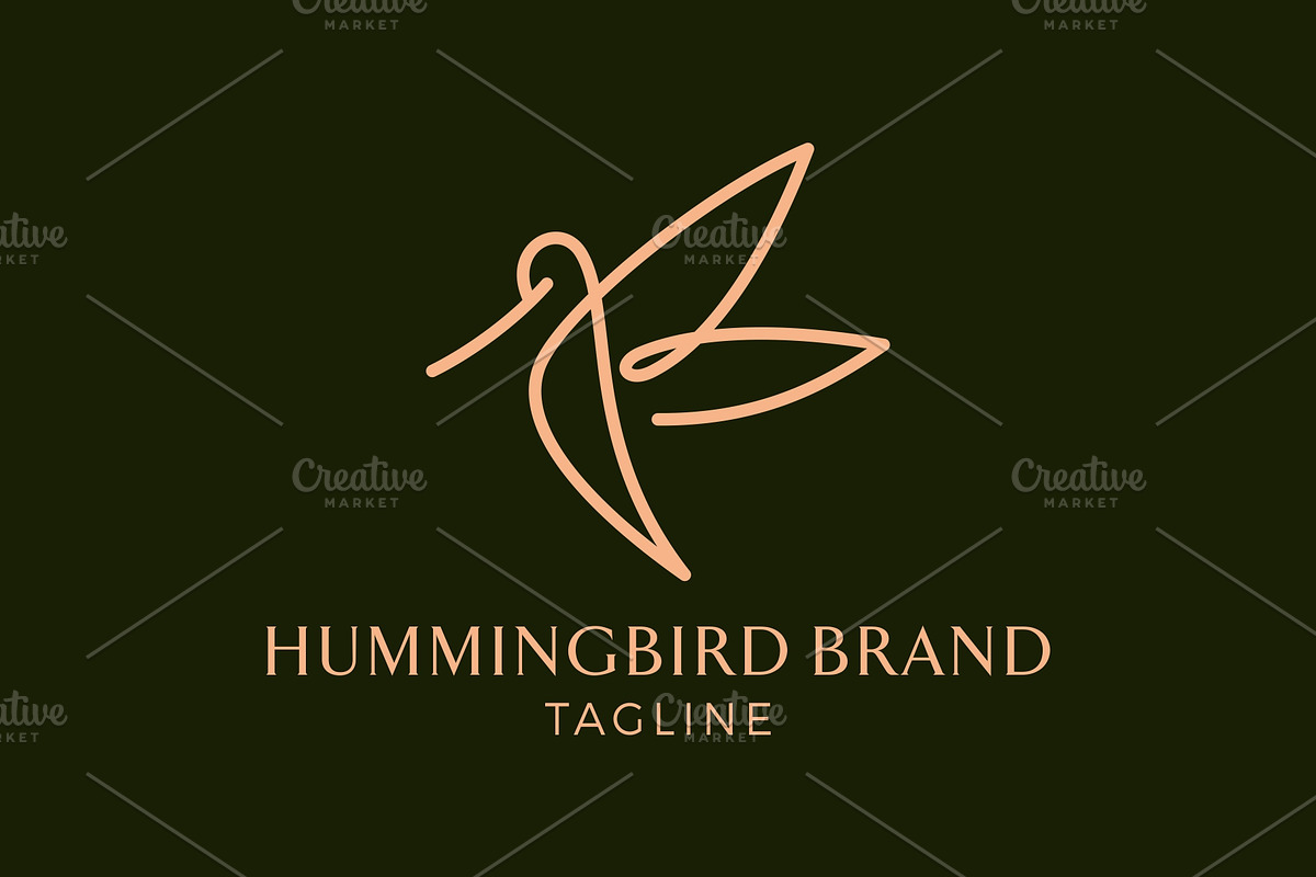 Hummingbird logo design, a Branding & Logo Template by Stefan Art Logo store