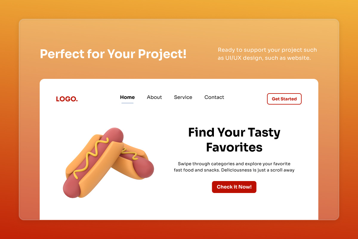 Fast Food & Junk Food 3D Icon Set, a Work Illustration by twinstd (Photo 5 of 6)