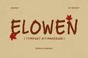 Eloween – Autumn Display Font, a Sans Serif Font by ONESADYA (Thumbnail 1 of 8)