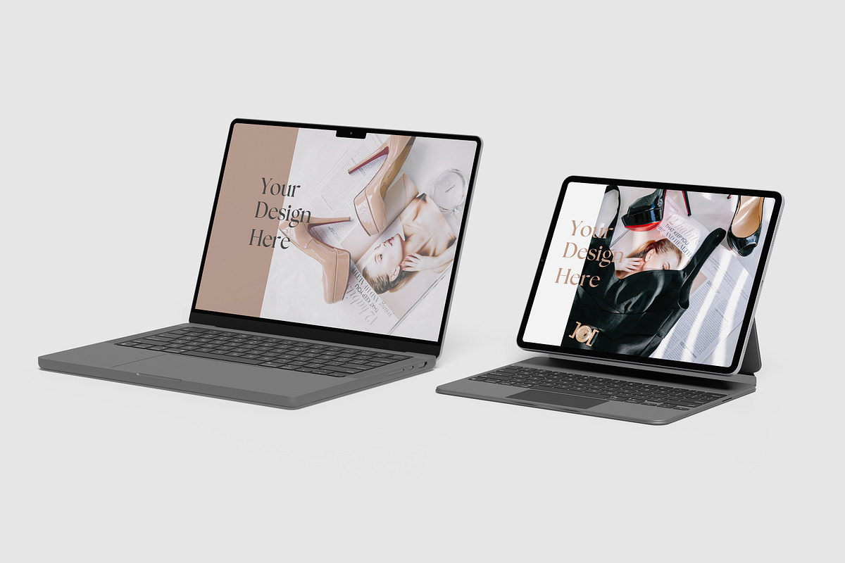 Macbook Pro & Tablet Mockup, a Wearable Device Mockup by mahhyud (Photo 3 of 9)