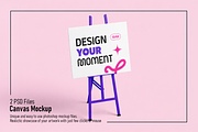 Canvas Mockup, an Advertising Mockup by Custom.scene (Thumbnail 1 of 3)