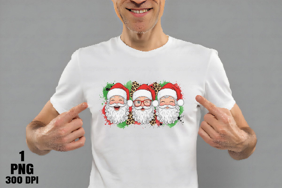 Preppy Brushstroke Christmas Santa P, an Illustration by Daily.Designs (Photo 5 of 10)