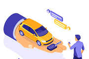 Car Sale Sharing Rent, an Object Illustration by TAlex (Thumbnail 3 of 6)