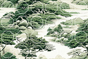 JADE CHINOISERIE. Toile de Jouy, a Pattern Graphic by RefinedFantasyStudio (Thumbnail 2 of 9)