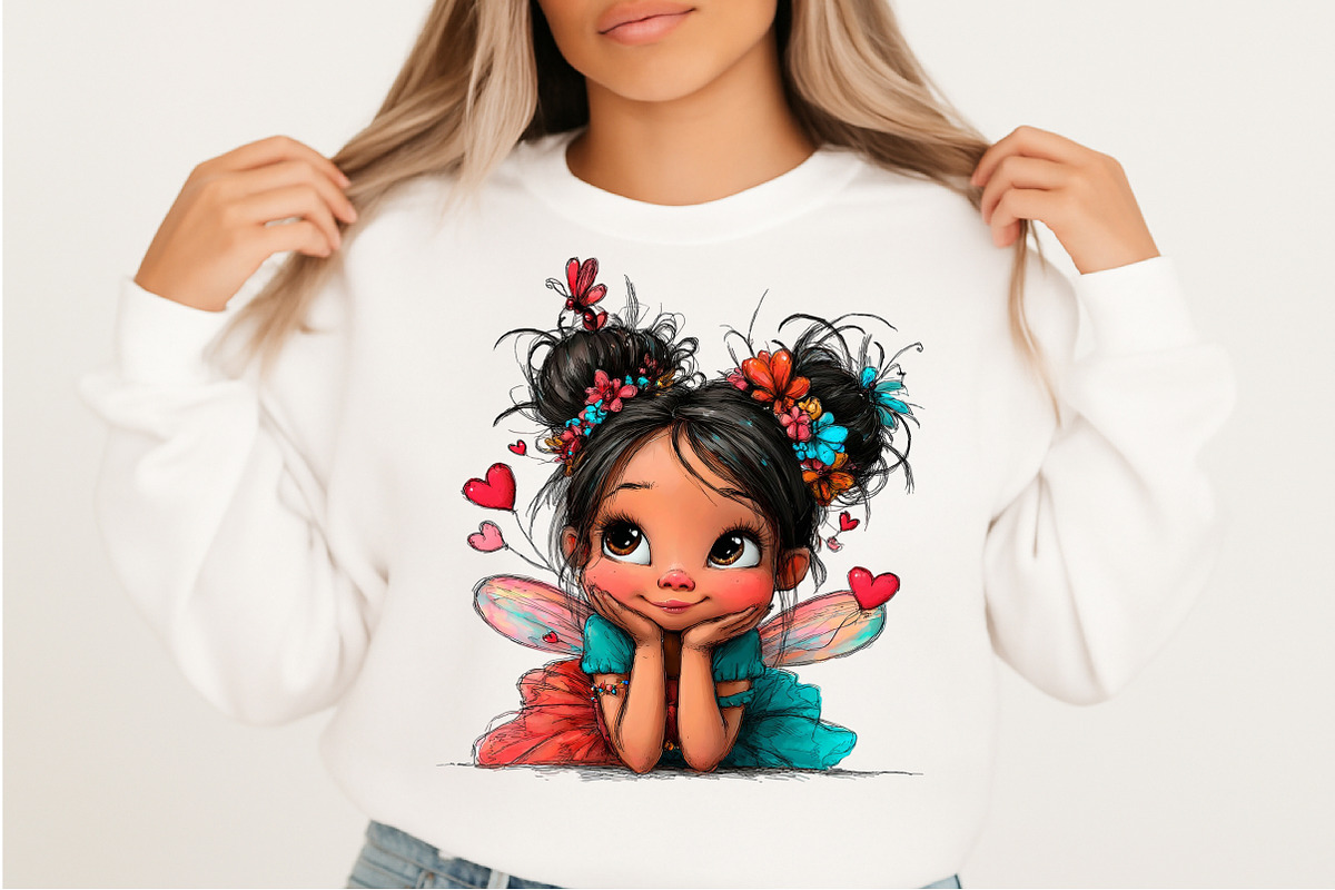 Valentines Fairy Clipart, an Illustration by Craft Nest (Photo 7 of 11)