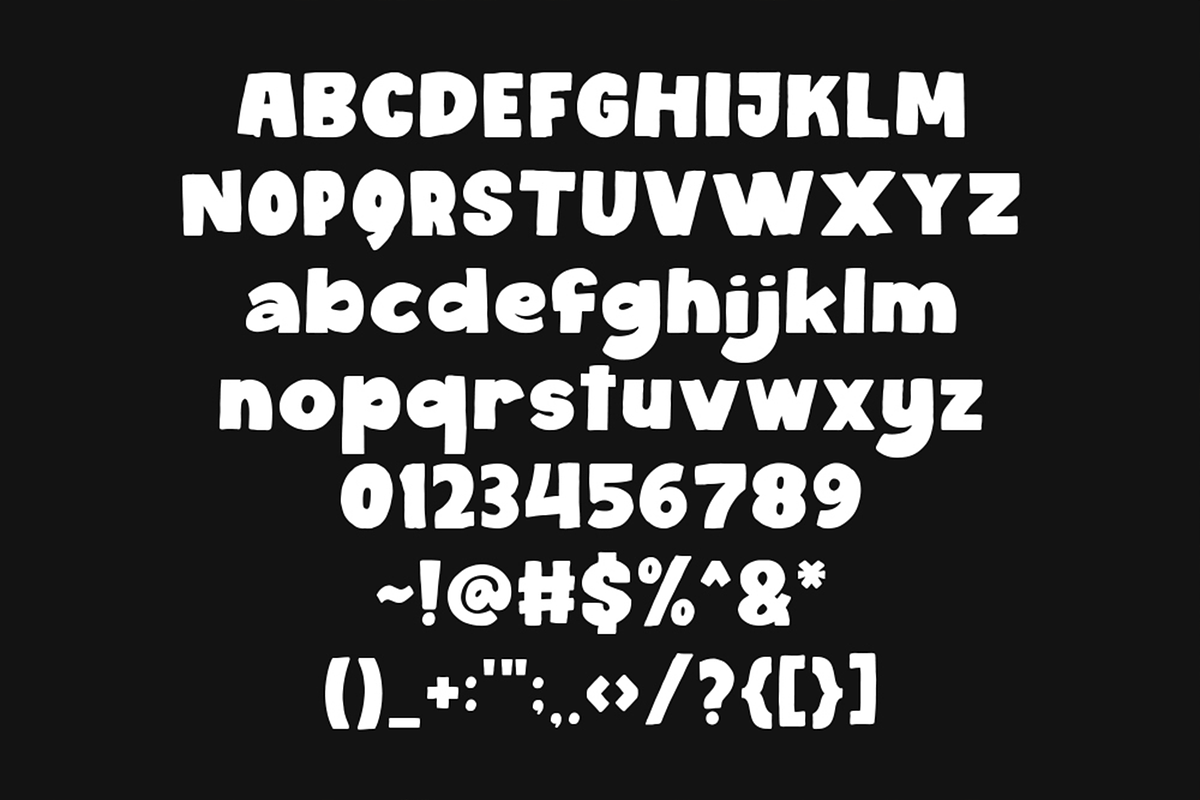 Bullate – Blobby Bold Fonts, a Sans Serif Font by Konstantine Studio (Photo 5 of 5)